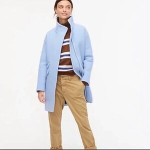 J.Crew Cocoon coat in Italian stadium-cloth wool